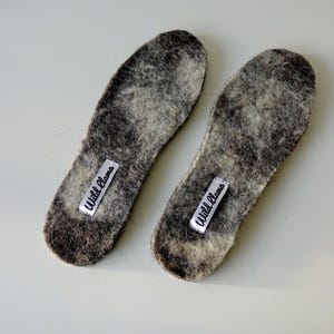 Plantillas de lana para zapatos, fieltro sin teñir, forros cálidos para botas de invierno.