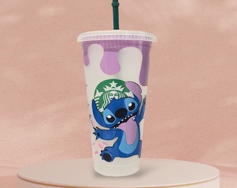 Stitch cold cup, Lilo & stitch cup, Disney Cup, Disney Cups, Reusable Cup,Disney Venti Cup, Ohana means family
