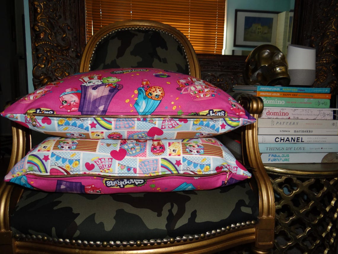 Zippered Shopkins 20x20 Throw Pillow Etsy Israel