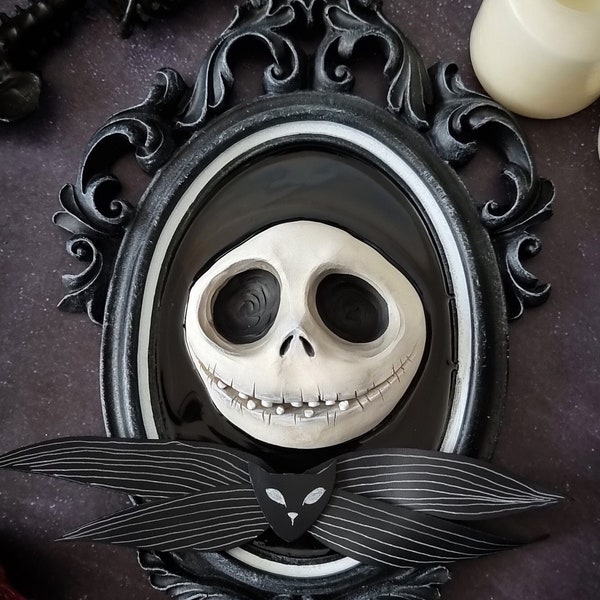 CADRE JACK - décor à la maison fantasmagorique cadre jack skellington décor halloween esthétique gothique merveille cadeau artisanal unique