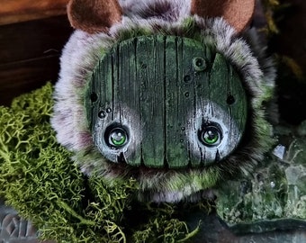 MONSTERS - furry monsters doll - creepy sweet halloween doll artdollspooky colors home decor collector funny little goblin