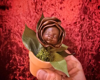 BABY ROSE - muñeca artística rosa juguete hecho a mano artesanal País de las Maravillas de brujas Alicia en el País de las Maravillas decoración del hogar