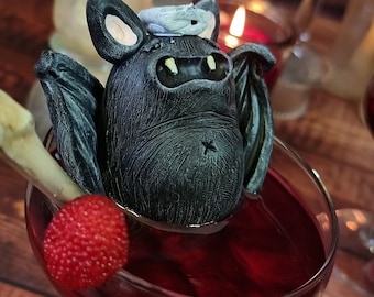 BATS COCKTAIL - vampire dracula blood home decor halloween spooky artdoll scary terror bloody bats cocktail decoration witchy