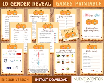 Juegos para revelar el género de tu pequeño: 10 juegos para baby shower de otoño (Descarga en PDF)