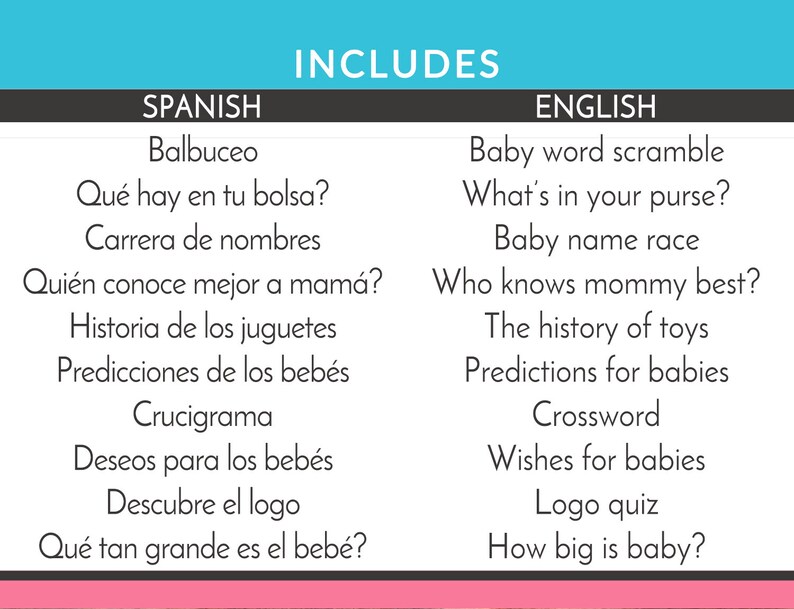 Party Supplies Printable Instant Download 10 Games Answer Keys Bilingual Baby Shower Twins Girl And Boy Paper Party Supplies Party Supplies Printable Instant Download 10 Games Answer Keys Bilingual Baby Shower Twins Girl And Boy Paper Party Supplies
