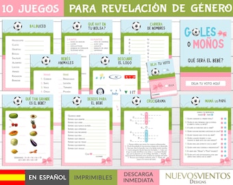 Juegos de revelación de género en fútbol: Goles o Arcos (Descarga digital)