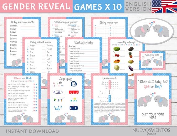 ELEPHANT gender describe video games printable, immediate down load. through image about Printable Gender Reveal Games named ELEPHANT gender describe video games printable, instantaneous down load. by way of