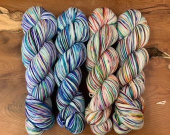 Winter and Autumn 100g Hand Dyed High Twist Sock Yarn