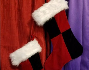 Harlequin Xmas Stocking