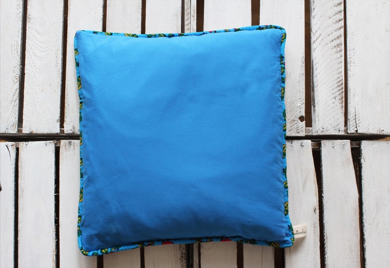 Pillow With Buckwheat Husk Or Spelt Husk Blue Natural And Eco Etsy