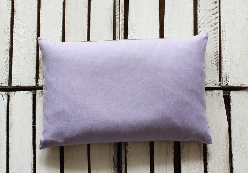 Pillow With Buckwheat Husk Or Spelt Husk 25x15 Cm Violet Etsy