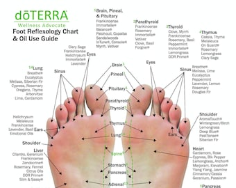 Essential Oil Foot Chart
