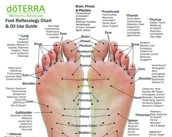 Doterra Hand Reflexology Chart