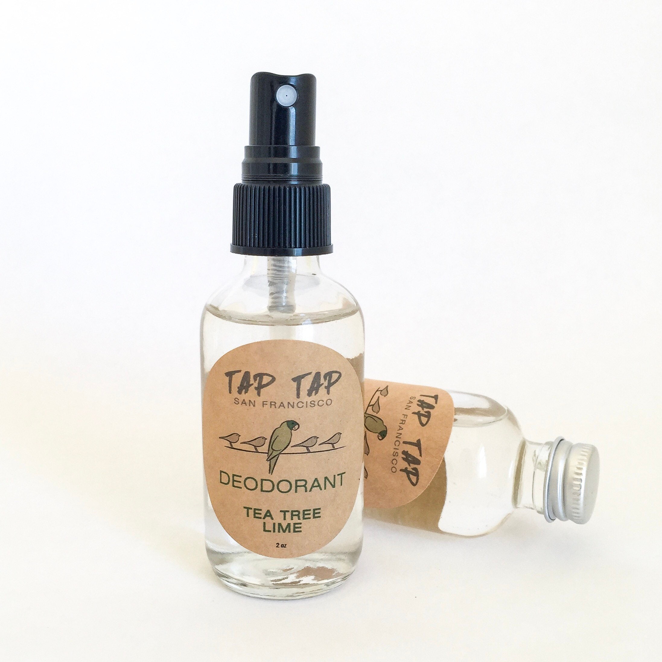 TEA TREE & LIME Natural Deodorant Spray Aluminum Free Zero Etsy