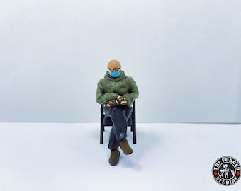 Bernie Sitting Mittens Figure - 3D Printed