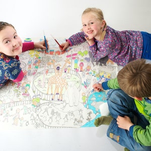 Giant Colouring in Poster - Zoo 10 x 70cm