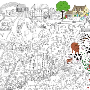 Giant Colouring in Poster - Farm 100 x 70cm