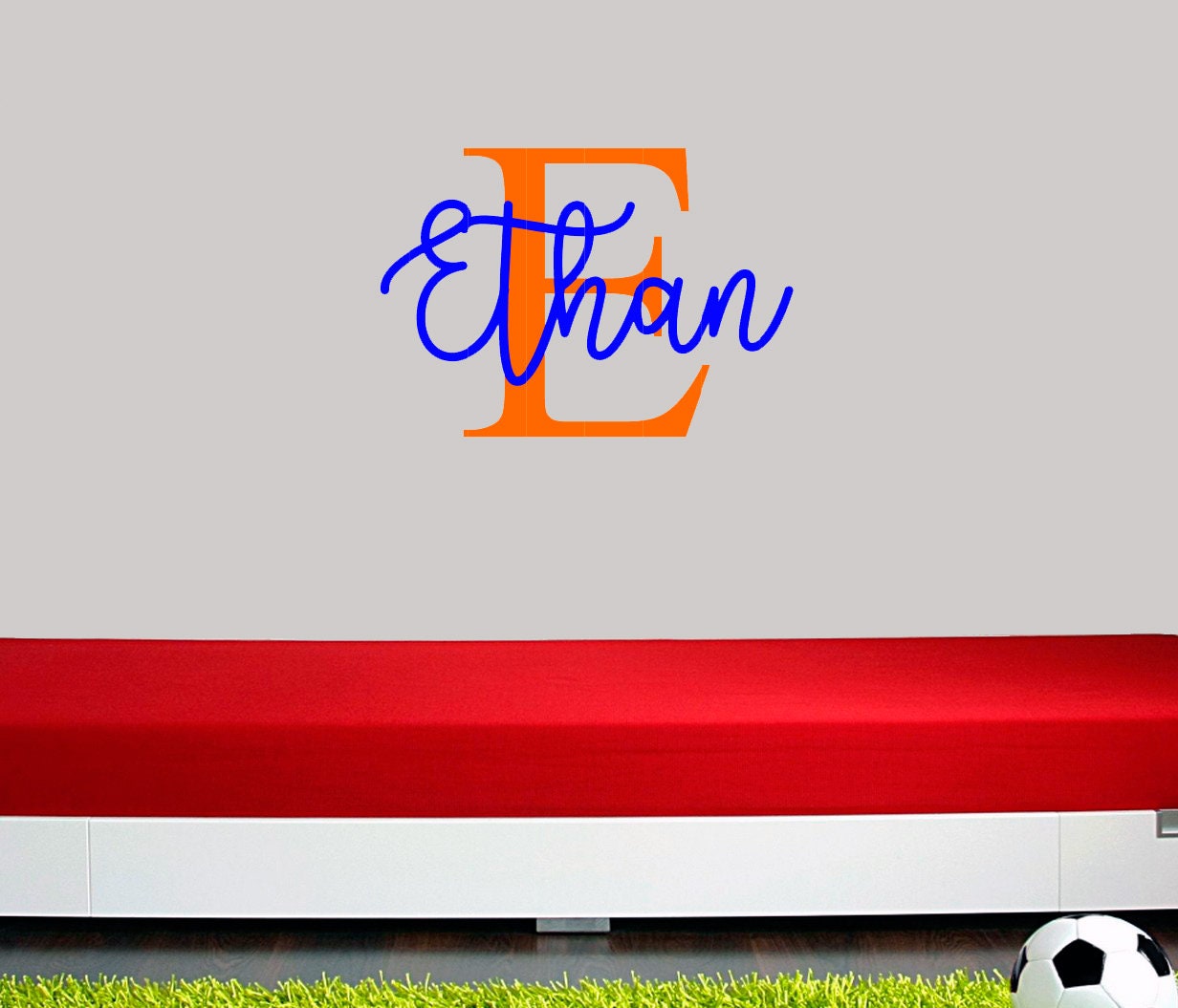 Personalised Name Nursery Wall Decal Kids Baby Boy Girl Art Etsy UK