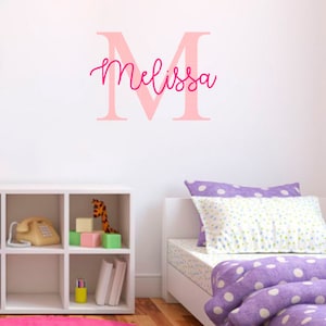 Personalised Name Nursery Wall Decal Kids Baby Boy Girl Art Bedroom Wall Sticker please read description for sizes