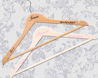 Personalisierte Vinyl Aufkleber/Aufkleber für Diy Kleiderbügel - Hochzeit Disney 12 Schriftwahl