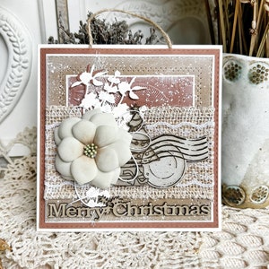 Carte de Noël 3D pour mari, carte de joyeuses fêtes pour lui, carte de saison des fêtes pour grand-père, carte de Noël masculine, carte de Noël Boho pour fils