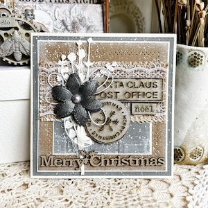 Tarjeta de Navidad 3D para mi esposo, tarjeta navideña para él, tarjeta festiva para mi abuelo, regalo de Navidad masculino, tarjeta de Navidad para mi novio