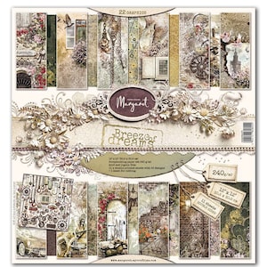 Vintage Paper Pad for Craft, Designs by Margaret MyCRAFTime, Paper Set for Mixed Media project, High Quality Craft Paper, Male Paper Pad