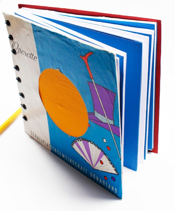 Vintage Sketchbook Bullet Journal Operette Vinyl Record Etsy