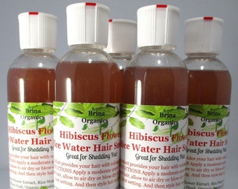 Hibiscus Flower & Rice Water Hair Smoothie 4 oz. - 16 oz., BESTSELLER, Anti-Shedding, Self Care Product, Brina Organics