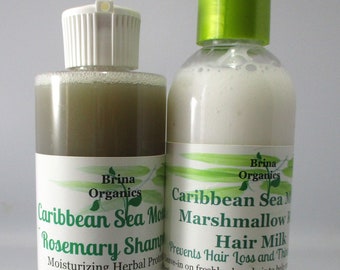 Sea Moss Shampoo & Conditioner Bundle, Natural Shampoo and Conditioner, Brina Organics