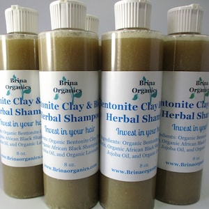 Bentonite Clay & Biotin Herbal Shampoo - Invest in your hair, Natural Shampoo, Brina Organics