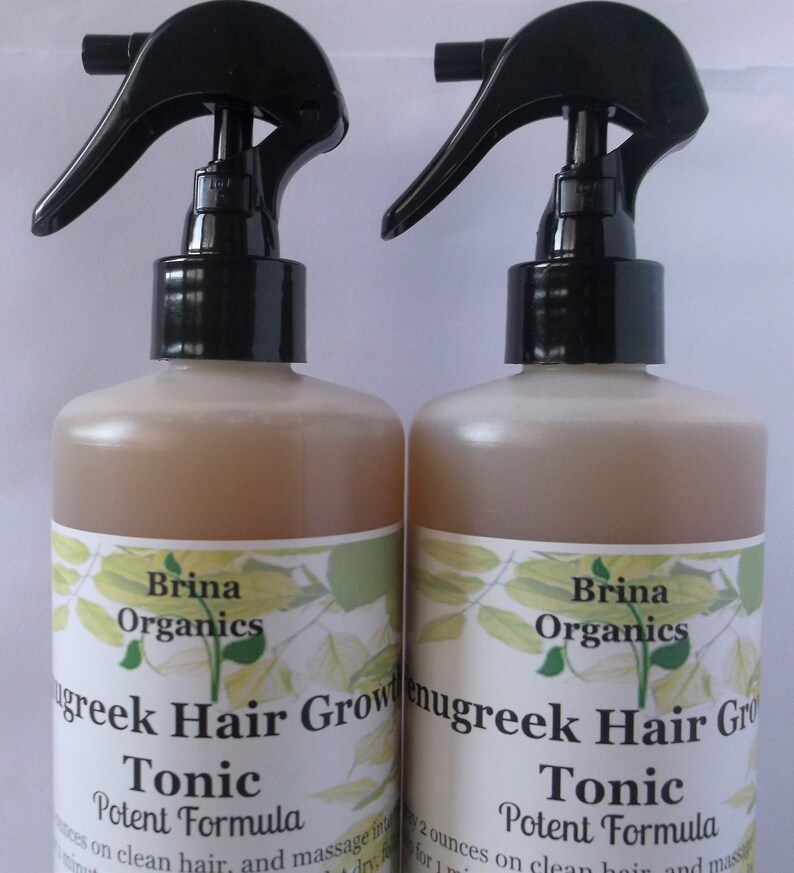 Organic Fenugreek Hair Growth Tonic Spray 13 oz. or 6 oz. Etsy