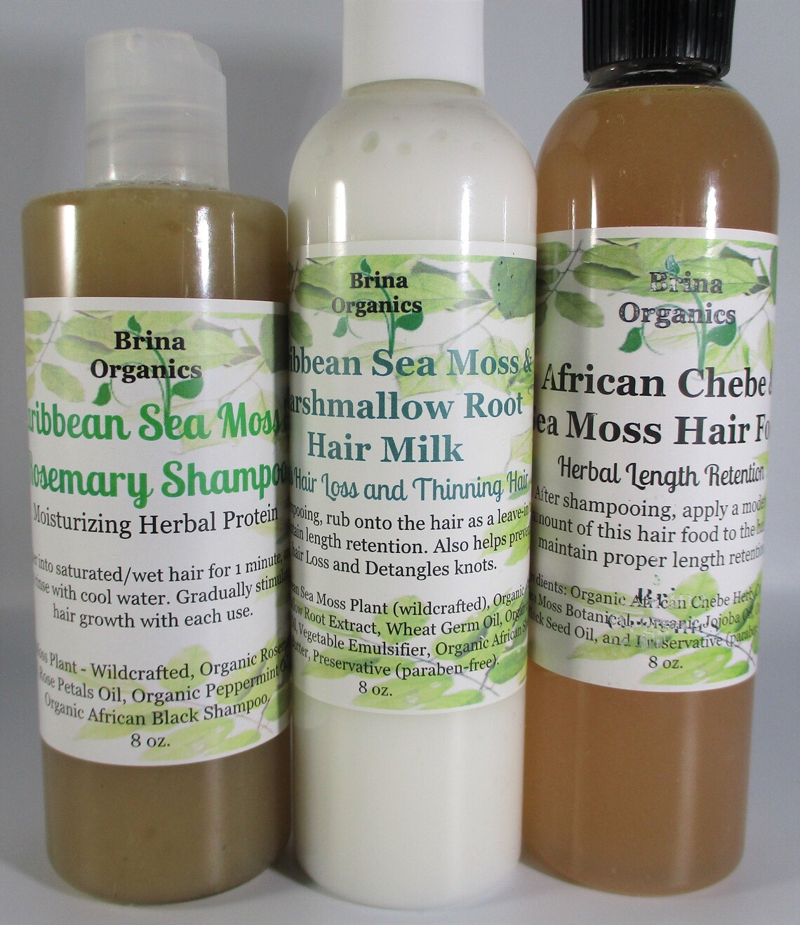 Sea Moss Hair Care Line/Bundle 3 Step Hair Care Regimen Etsy