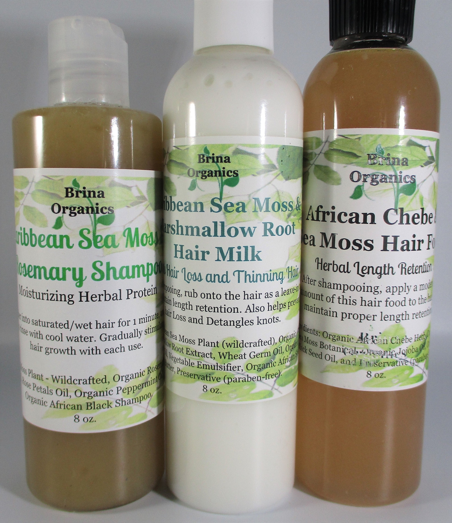 Sea Moss Hair Care Line/Bundle 3 Step Hair Care Regimen | Etsy