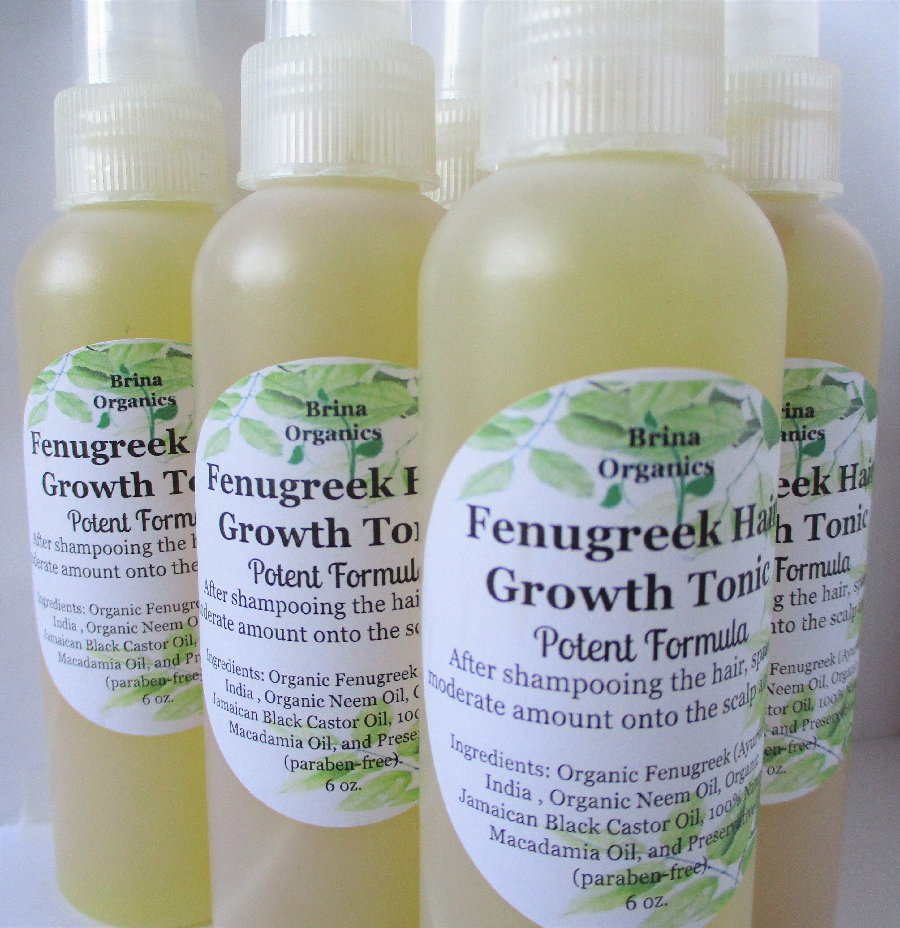 Organic Fenugreek Hair Growth Tonic Spray 8 Oz. or 6 Oz. Etsy