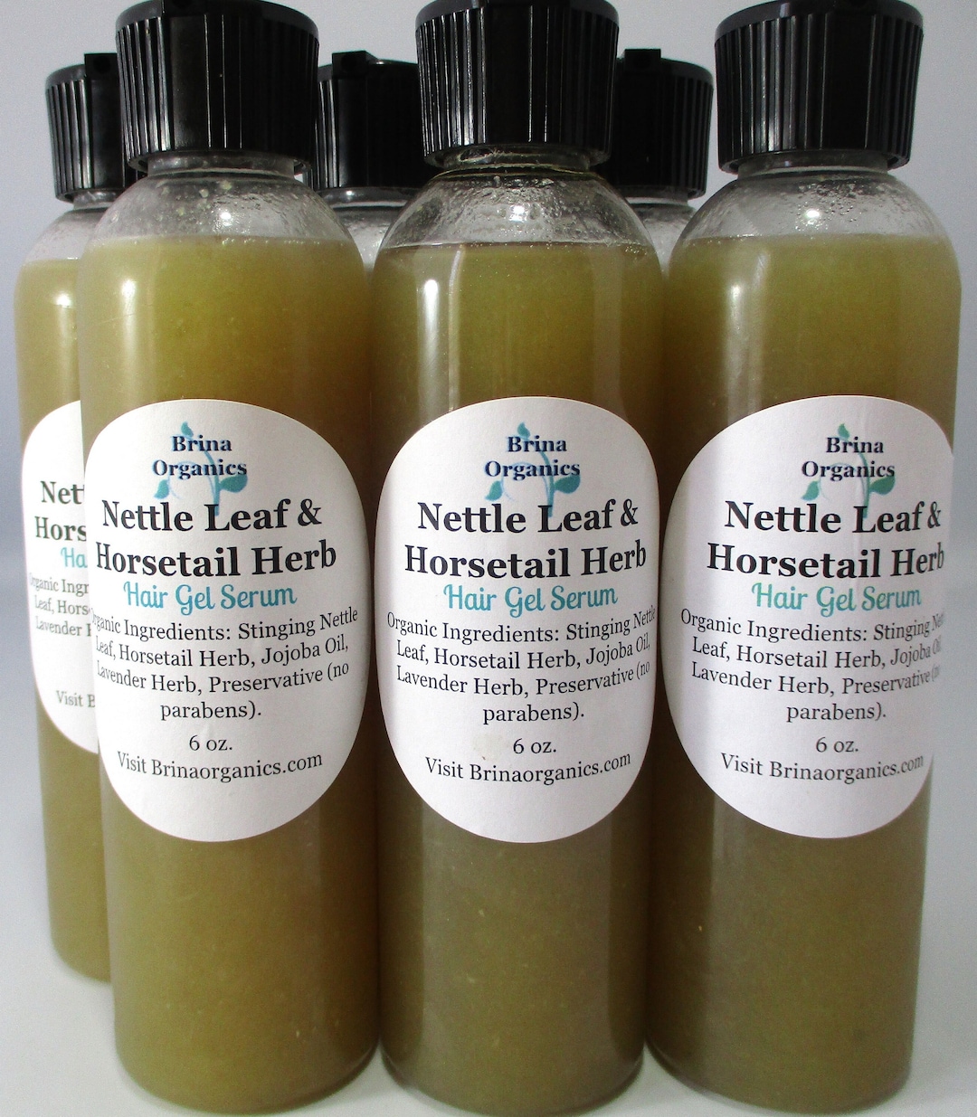 Nettle Leaf & Horsetail Herb Hair Gel Serum 6 Oz., Brina Organics Etsy