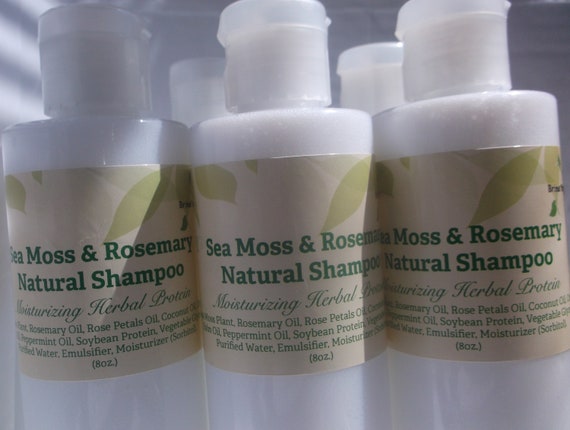 Sea Moss Rosemary Natural Shampoo 9 Oz Or 15 Oz Etsy