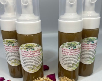 Sea Moss Papaya Facial Wash Foam, Brina Organics