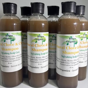 Clove & Chebe Shampoo, Natural Shampoo Scalp Care, Brina Organics