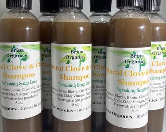 Clove & Chebe Shampoo, Natural Shampoo Scalp Care, Brina Organics