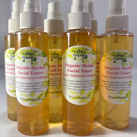 Herbal Facial Toner, Smaller Pores Skin Care, Brina Organics