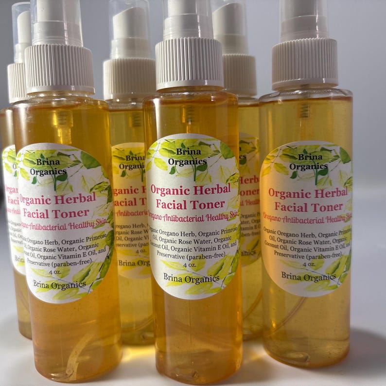 Herbal Facial Toner, Smaller Pores Skin Care, Brina Organics