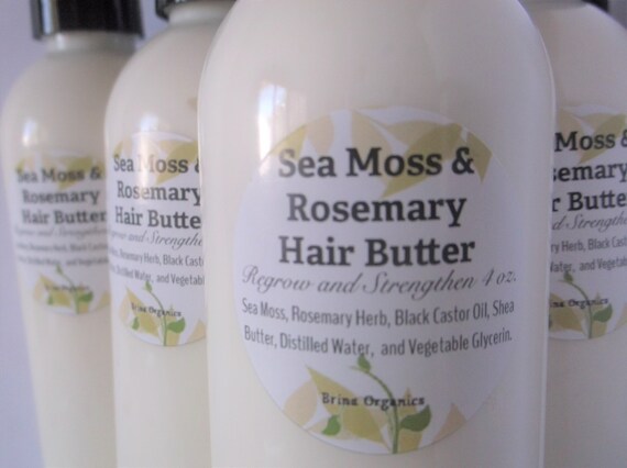 Herbal Sea Moss Rosemary Hair Butter Cream 8 Oz All Etsy