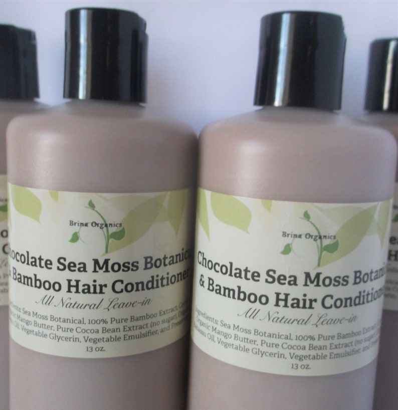 Chocolate Sea Moss Botanical & Bamboo Hair Conditioner All Etsy