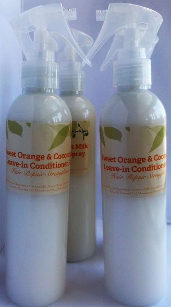 Coconut Hair Milk Leave In Conditioner Spray 8 Oz Brina Etsy