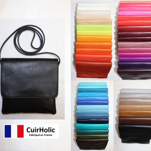 Pochette à Bandoulière en Cuir d'Agneau Véritable pour Femme S image 1