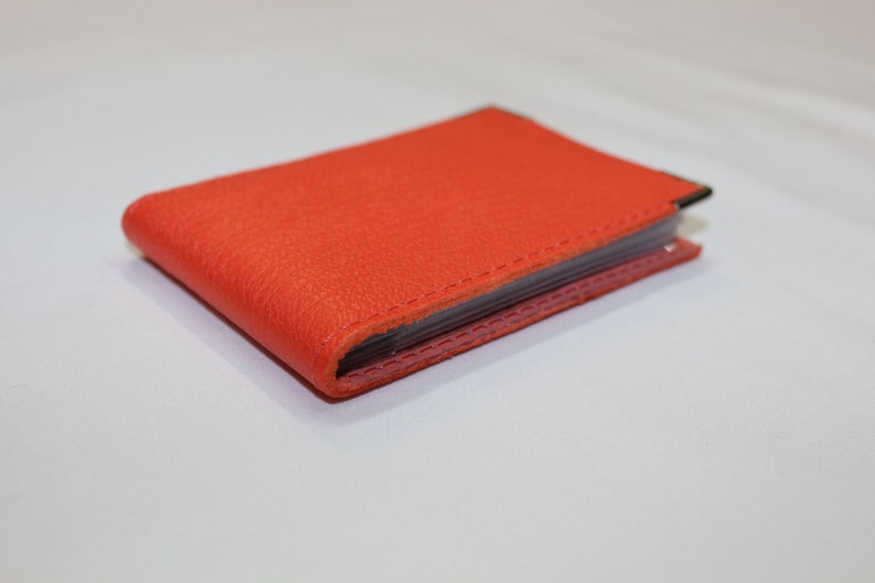 Italian Card Holder in Genuine Goat Leather M image 3