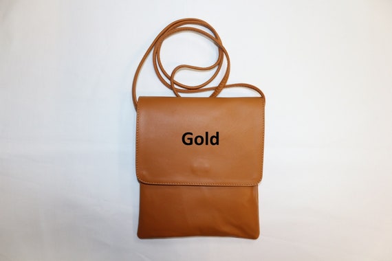 Genuine Lambskin Leather Shoulder Bag L - Etsy