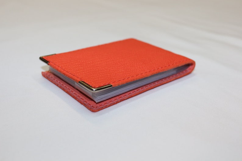 Italian Card Holder in Genuine Goat Leather M image 2