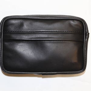 Custodia in pelle di agnello genuino cintura nera M